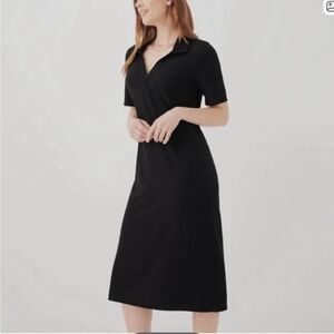 Pact Elegant Black Midi Dress